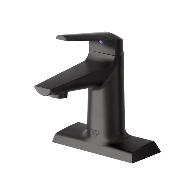 BP-2712-MB, LakeCrest Aesthetic Single Handle Escutcheon Faucet, Matte Black