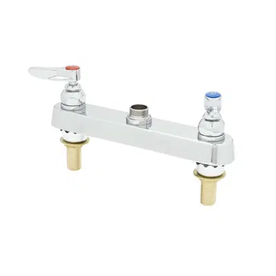 Image for B-1120-XS-LN Workboard Faucet, Deck Mount, 8" Centers, Lever Handles, Ex-Long Inlet Shanks, Less Nozzle