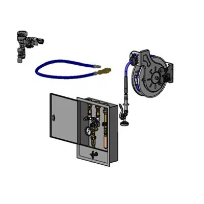 Image for B-2339-7132MVBH Hose Reel Control Cabinet, Control Valve, Check Valves, Open 35' Hose Reel, Vacuum Breaker