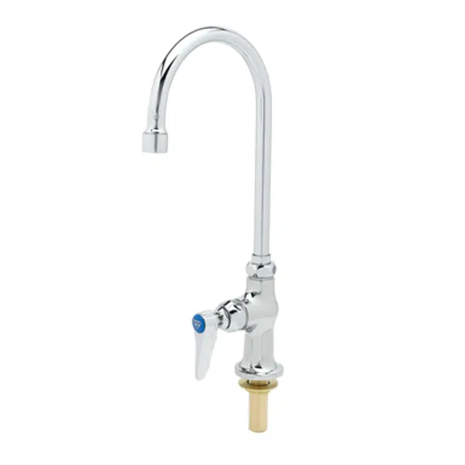 B-0305 Single Pantry Faucet, Deck Mount, Swivel/Rigid Gooseneck, Stream Regulator