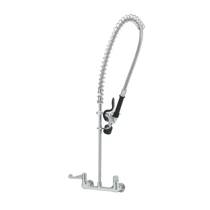 5PR-8W00-C Equip Pre-Rinse Unit: 8" Wall Mount Base w/ Low-Flow Spray Valve
