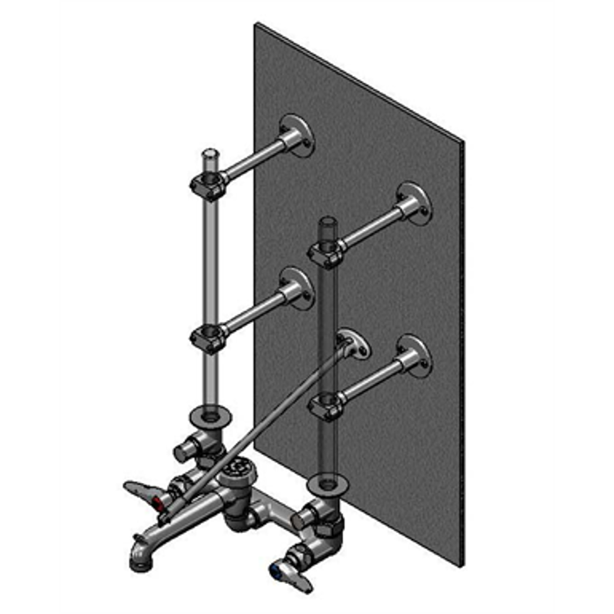 BIM objects Free download! B0662 Service Sink Faucet, Works w
