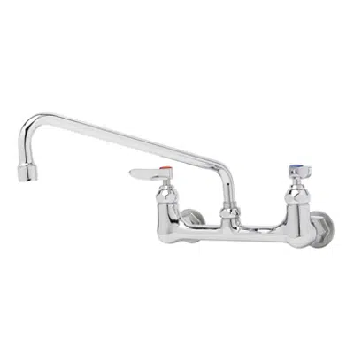 Image for B-0231-02 8" Wall Mount Faucet, 1/2" NPT Elbows, 12" Swing Nozzle w/ B-PT Outlet
