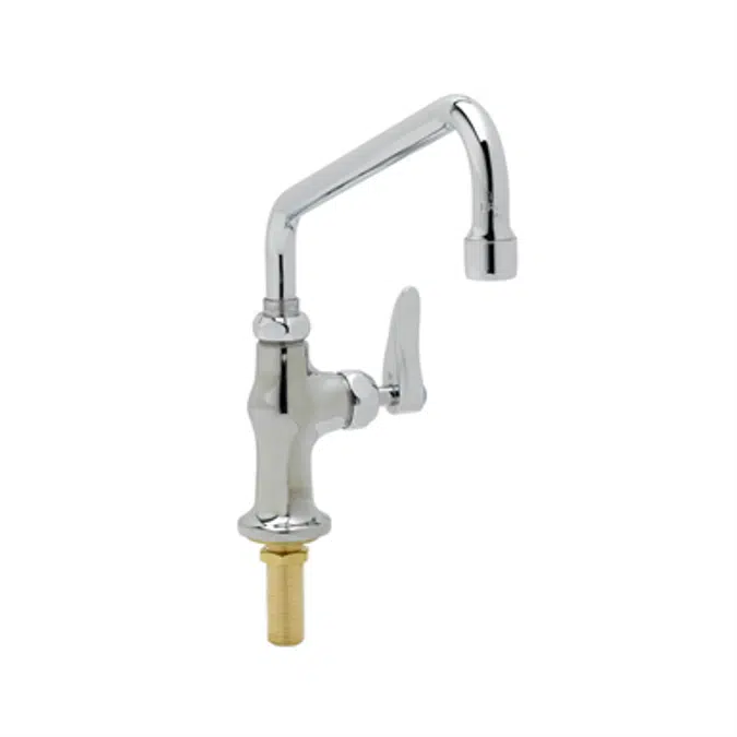 B-0205-061X-CR Single Pantry Swivel Base Faucet, Single Hole Base, Deck Mount, Cerama & 10" Swing Nozzle