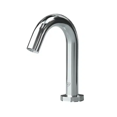 afbeelding voor ECW-3150 WaveCrest Gooseneck Sensor Lavatory Fct, Single Hole Deck Mount, Polished Chrome, 0.5 GPM / 1.9 LPM VR Hidden Spray Device