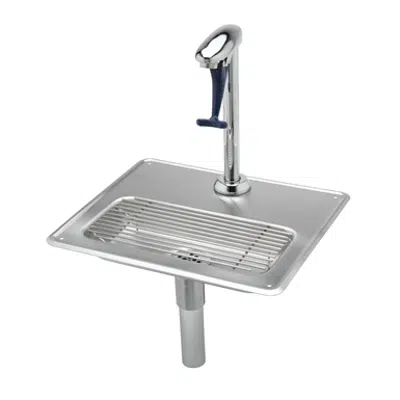 Image for B-1230 Glass Filler Water Station, Pedestal Glass Filler and Drip Pan