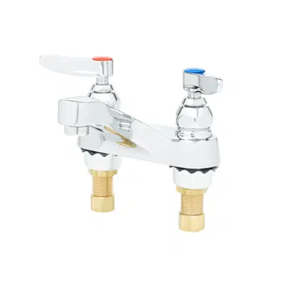 kép a termékről - B-0871 Lavatory Faucet, Deck Mount, 4" Centers, Aerator, 1/2" NPSM Male Shanks