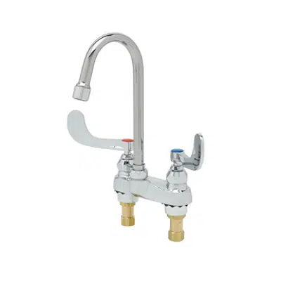 รูปภาพสำหรับ B-0892-01 Medical Fct, Deck Mt, Swivel/Rigid Gooseneck, Aerator, 4" Wrist Action Handles