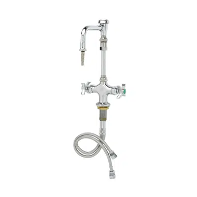 BL-5700-09 Lab Mixing Faucet, VB Swing Nozzle, Serrated Tip图像