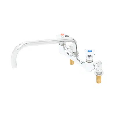 Obrázek pro B-0293-14 Big-Flo Mixing Faucet, 8" Deck Mount, 14" Swing Nozzle, 00YY 3/4" NPT Inlet Flanges,