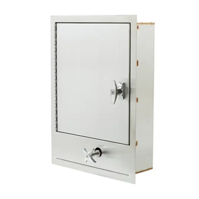 B-2339-LR Hose Reel Control Cabinet with Control Valve, Temp Gauge & Dual Check Valves