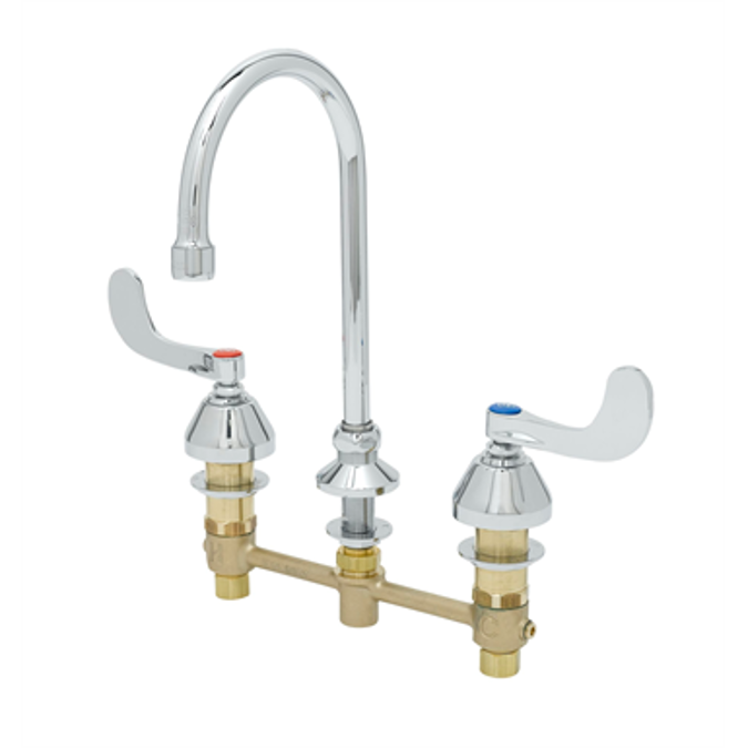 BIM objects Free download! B286605LF15 Medical Faucet, 8" Centers, Swivel Gooseneck w/ 1.5
