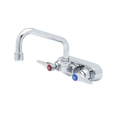 Obrázek pro B-1115 Workboard Faucet, Wall Mount, 4" Centers, 6" Swing Nozzle, Lever Handles