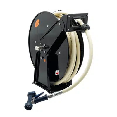 Image pour B-7245-03 Hose Reel, Open, Epoxy Coated Steel, 3/4" x 50' Hose, 7/16" Rear Trigger Water Gun