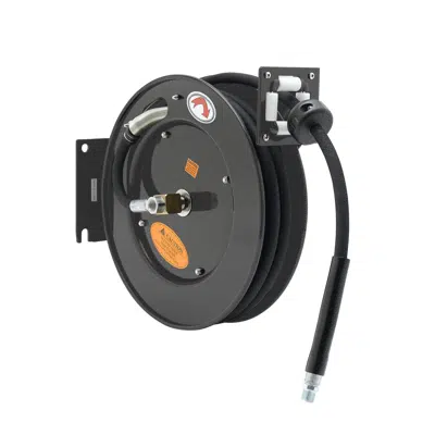 obraz dla 5HR-232 Hose Reel, Open, Powder Coated Steel, 35' x 3/8" ID Hose EQUIP