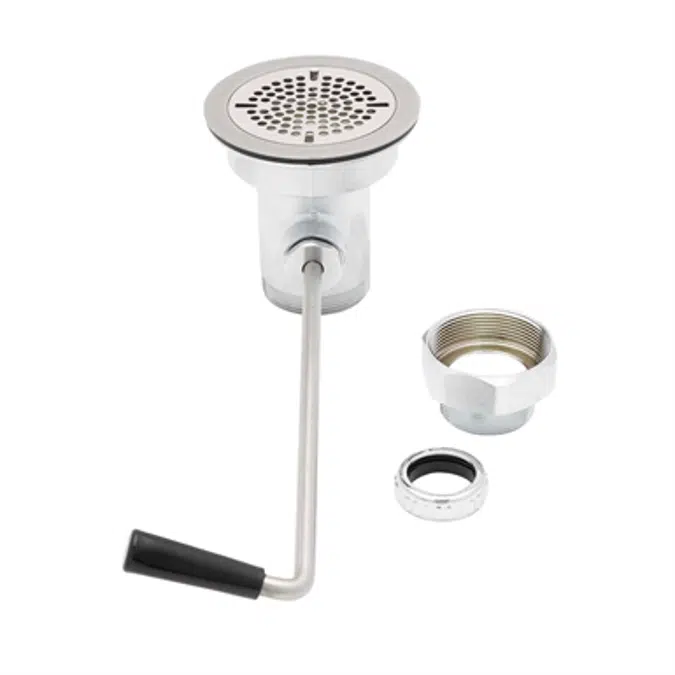 B-3950 Waste Drain Valve, Twist Handle, 3-1/2" x 2" & 1-1/2" Adapter