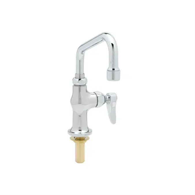 B-0207 Single Pantry Faucet, Single Hole Base, Deck Mount, 6" Swing Nozzle (059X)