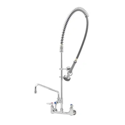 Imagem para B-2187 EasyInstall Pre-Rinse Unit, 8" Wall Mount, Add-On Fct, 14" Swing Nozzle, B-0044-R, B-0107 Spray Valve}