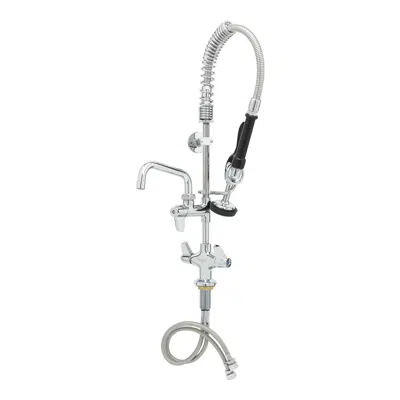 Image for 5MPH-2SLN-06 Equip Mini-PRU: Single Hole, Dual-Temp, 5SV, 6" Swing Nozzle, Lever Handles, Wall Bracket