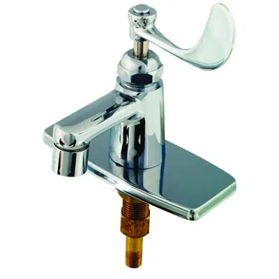 รูปภาพสำหรับ B-2460 Lavatory Faucet: Single Temp, Cerama, Decor Wrist-Action Handle, VR Aerator, Deckplate