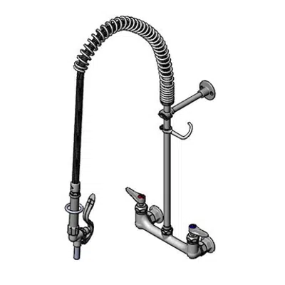 bild för B-0133-CR-BFK Filler Unit, 8" Wall Mount Base, Ceramas, Squeeze Valve, Wall Bracket, Inlet Elbow Kit