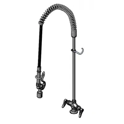 B-0113-C EasyInstall Pre-Rinse, Single Hole Base, 18" Flex Lines, Low Flow Spray Valve için görüntü