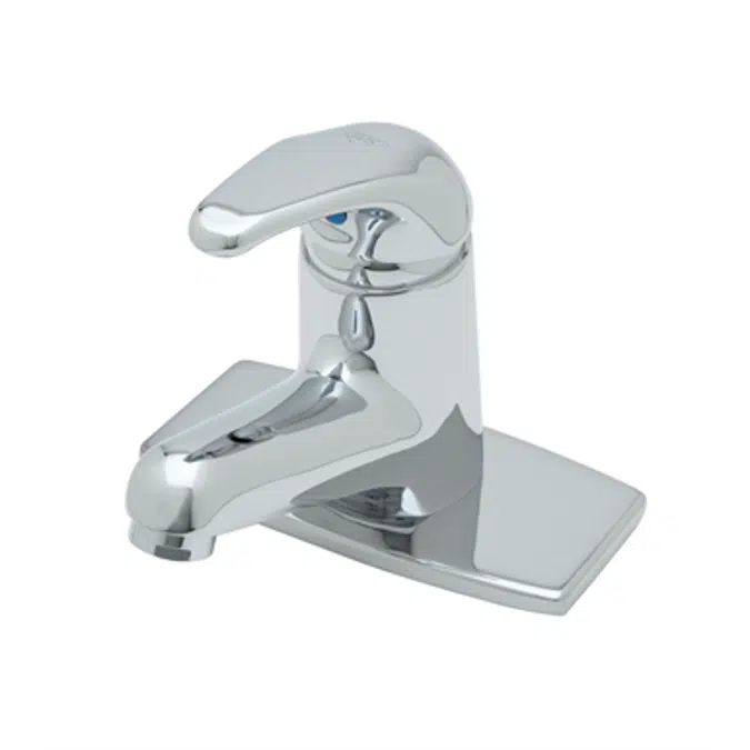 B-2703 Single Lever Faucet, Ceramic Cartridge, Short Spout, Rigid Base, Flex Lines, Deckplate