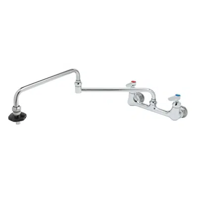 kép a termékről - B-0598 Pot Filler, Wall Mount, 8" Centers, 24" Double Joint Nozzle, Insulated On-Off Control