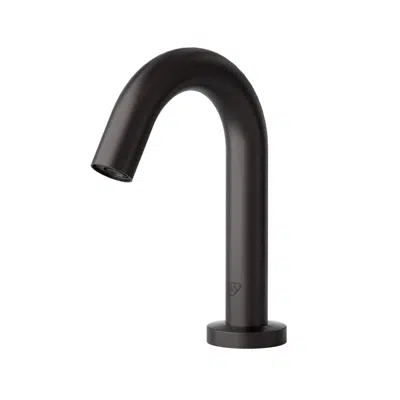 ECW-3150-MB WaveCrest Gooseneck Sensor Lavatory Fct, Single Hole Deck Mount, Matte Black, 0.5 GPM / 1.9 LPM VR Hidden Spray Device图像