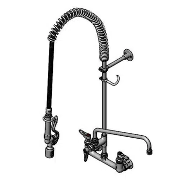 Imagem para B-0133-14-CRBJ EasyInstall Pre-Rinse, 8" Wall Mount, Ceramas, B-0107-J, 14" Add-On Faucet}