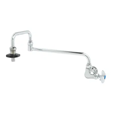 B-0592 Pot Filler, Wall Mount, Single Control, 18" Double Joint Nozzle, Insulated On-Off Control图像