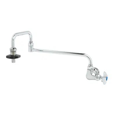 bild för B-0592 Pot Filler, Wall Mount, Single Control, 18" Double Joint Nozzle, Insulated On-Off Control