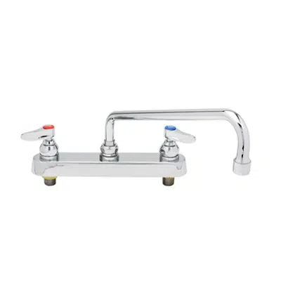 Image for B-1123 Workboard Faucet, Deck Mount, 8" Centers, 12" Swing Nozzle, Lever Handles