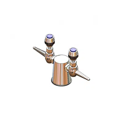 BL-4210-02 Lab Turret, Tapered w/ (2) 180Deg Needle HoseCocks图像