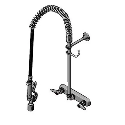 kép a termékről - B-5125-CR-BJ 8" Wall Mount Workboard Pre-Rinse unit W/Cerama, B-0107-J & Wall Bracket