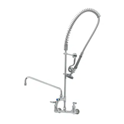 Imagem para B-0133-14-CR-B EasyInstall Pre-Rinse, 8" Wall Mount, Ceramas, 14" Add-On Faucet, 6" Wall Bracket}