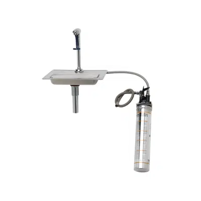 kuva kohteelle B-1230-WFK Water Station w/ 8" Pedestal Type Glass Filler, Drip Pan, Drain & Water Filtration Kit