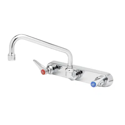 изображение для B-1126 Workboard Faucet, Wall Mount, 8" Centers, 8" Swing Nozzle, Lever Handles