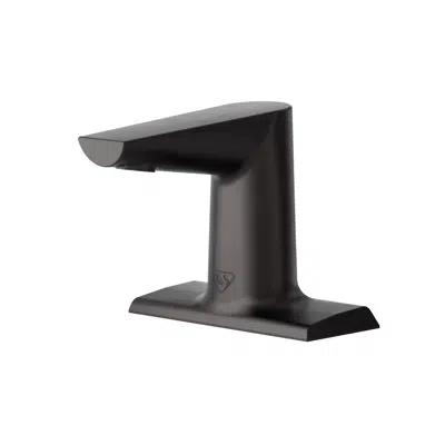 afbeelding voor ECW-3153-MB WaveCrest Electronic Sensor Lavatory Fct, 4" Deck Mount, Matte Black, 0.5 GPM / 1.9 LPM VR Hidden Spray Device