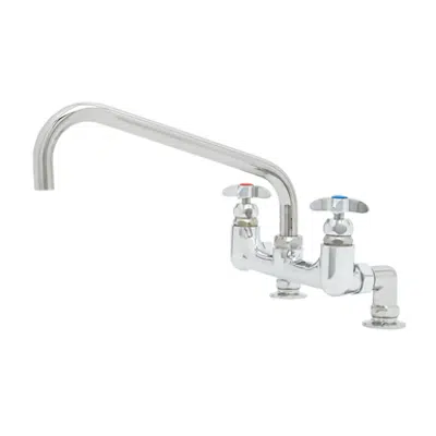 Image for B-0293 BIG-FLO Mixing Faucet, 8" Deck Mount, 12" Swing Nozzle, 00YY Inlet Flanges