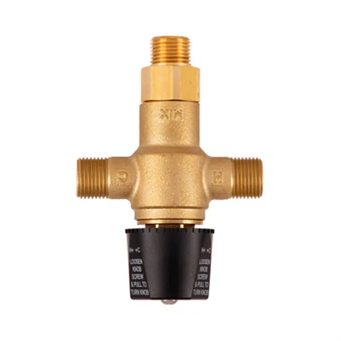 EC-TMV Thermostatic Mixing Valve w/ 1/2" NPSM Male Threads