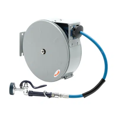 Image for B-7222-C01 Hose Reel, Enclosed, Epoxy Coated Steel, 30' Hose, 3/8" ID with Spray Valve