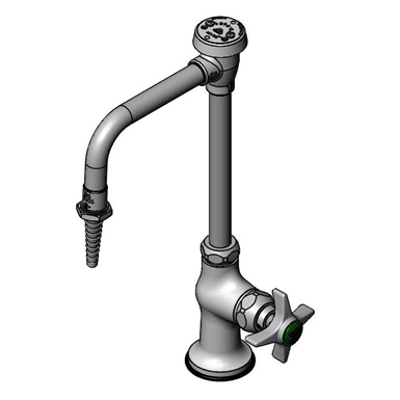 BL-5709-08 Lab Faucet, Single Temp. Control, Swivel/Rigid Vacuum Breaker Nozzle, Serrated Tip图像