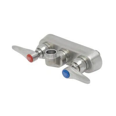 Image for S-1115-LN 4" Stainless Steel Wall Mount Workboard Faucet Less Nozzle with Stainless Steel Lever Handles