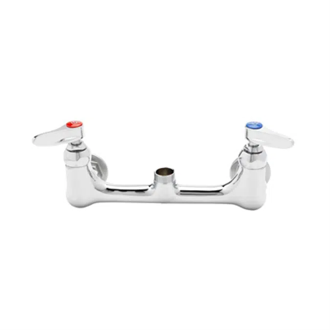 B-0330-LN Double Pantry Rigid Base Faucet, Wall Mount, 8" Centers, Less Nozzle