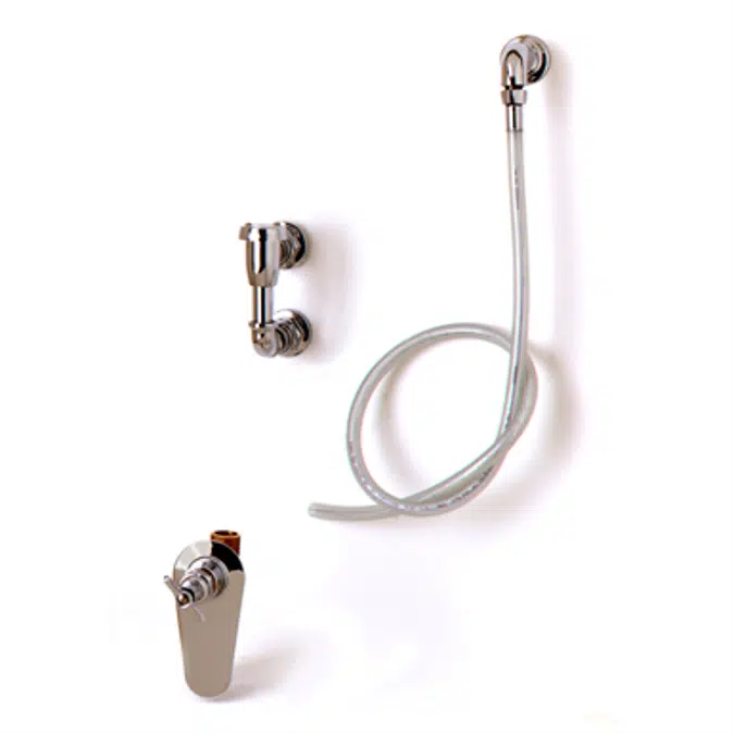 B-0694-ST Bedpan Washer, Single Temperature Supply, Loose Key Stop, Vacuum Breaker, 4' Hose
