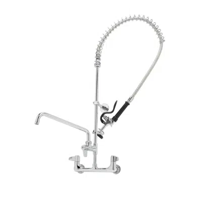 Image for 5PR-8W14 Pre-Rinse, Wall Mount Base, 8" Centers, 6" Wall Bracket, 14" Add-On Faucet