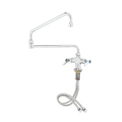 imagen para B-0268 Dual Pantry Faucet, Single Hole Base, Special 24" Double-Joint Swing Nozzle