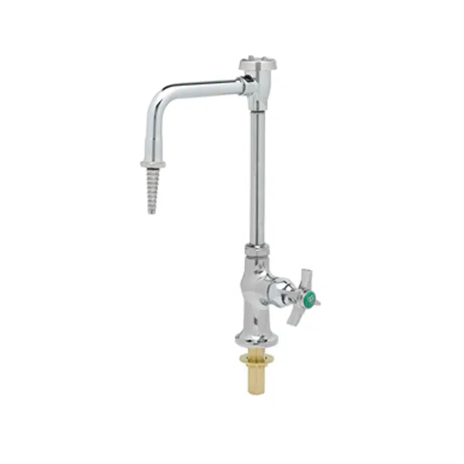 BL-5707-01 Lab Faucet, Single Temp, Anti-Rotation, Swivel/Rigid Vacuum Breaker Nozzle, Serrated Tip