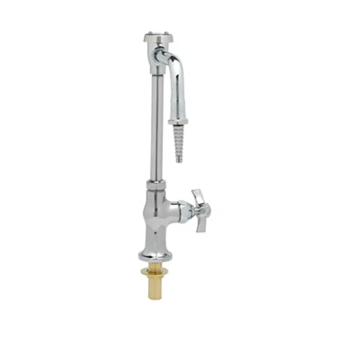 BL-5707-01 Lab Faucet, Single Temp, Anti-Rotation, Swivel/Rigid Vacuum Breaker Nozzle, Serrated Tip